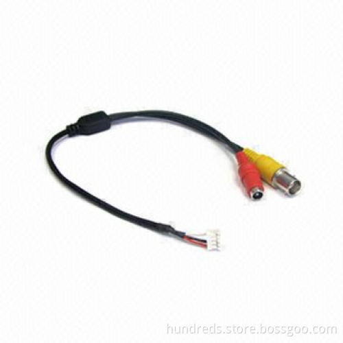 CCTV Cable, Designed for Waterproof Dome Cameras, with BNC and DC Female Plug